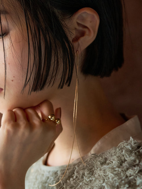 ロングチェーン2WAYピアス /0052-253-2SH