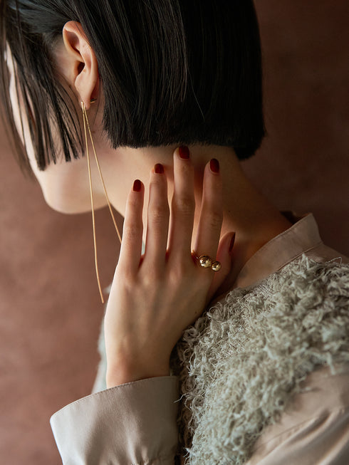 ロングチェーン2WAYピアス /0052-253-2SH