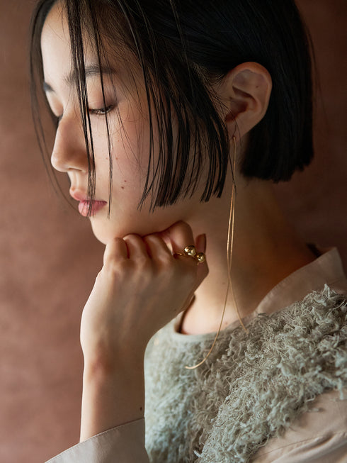 ロングチェーン2WAYピアス /0052-253-2SH