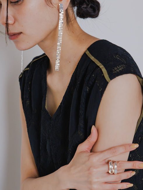 メタルクロスイヤリング /0053-420SH