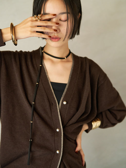 メタルビーズソフトチョーカー /0054-116RT