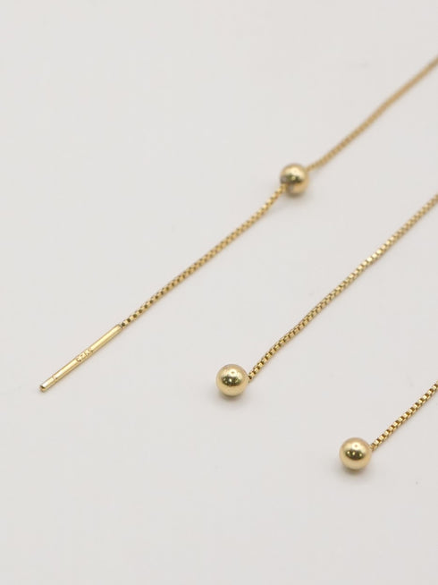 【 予約:4月下旬 】SV925ボックスチェーンアメリカンピアス /0062-434SH