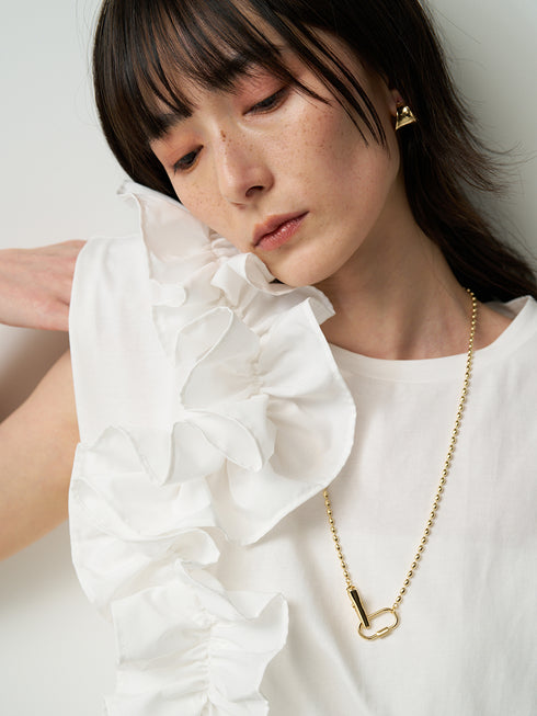 【 予約:6月上旬 】トライアングルカーブラップピアス /0063-731SH