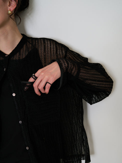 【 予約:6月上旬 】トライアングルカーブラップピアス /0063-731SH