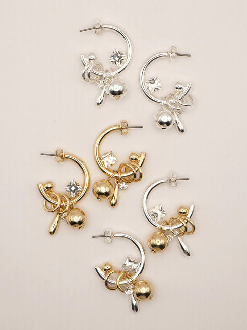 【 予約:6月上旬 】ジングルフープピアス /0063-732SH