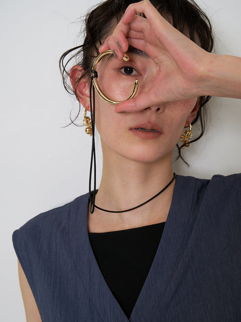 【 予約:6月上旬 】ジングルフープピアス /0063-732SH