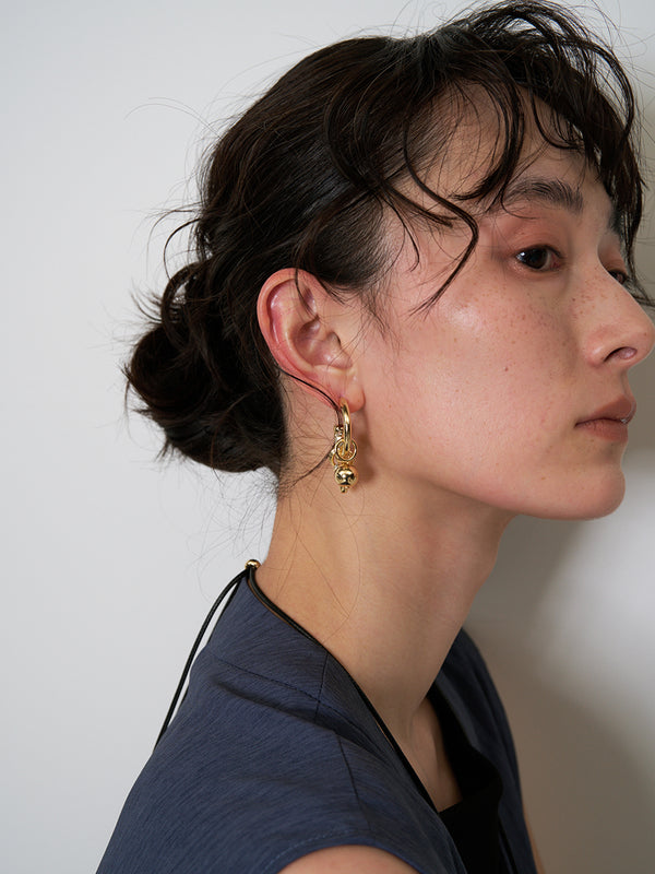 【 予約:6月上旬 】ジングルフープイヤリング /0063-733SH