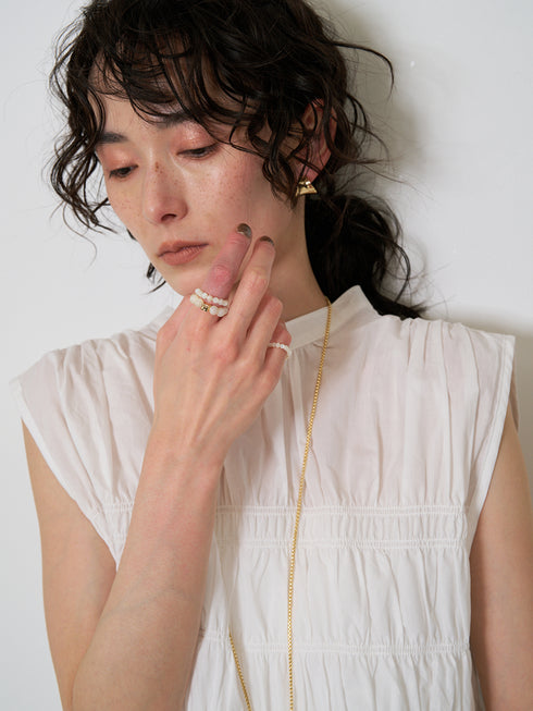 【 予約:6月上旬 】丸玉リング3レイヤーセット /0063-736SH