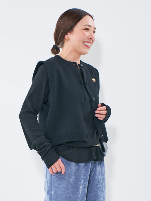 【 予約:5月中旬 】【 限定 】DOUBLE FACE KNIT VEST / Y242-91036-6