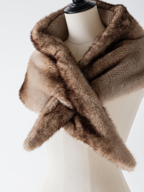 【 予約:10月中旬 】FAUX FUR SCARF /Y264-01116