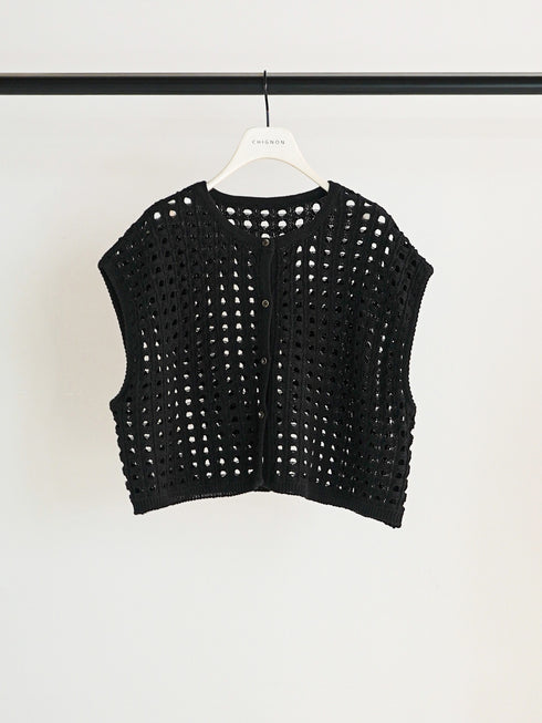 メッシュボックスニットベスト / 9561-098DP