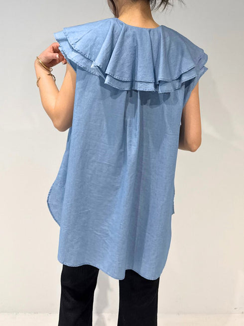 【 予約:4月下旬 】3ozデニムラッフルBL /M262-13077