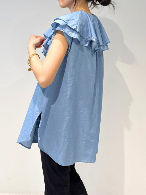 【 予約:4月下旬 】3ozデニムラッフルBL /M262-13077