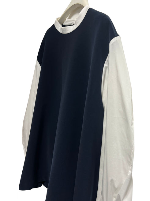 ボリューム袖ハイネックBL /1236-524-2MK