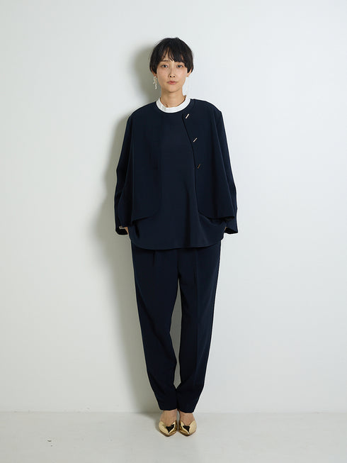 【 予約:11月下~12/上旬 】ボリューム袖ハイネックBL /1236-524BMK