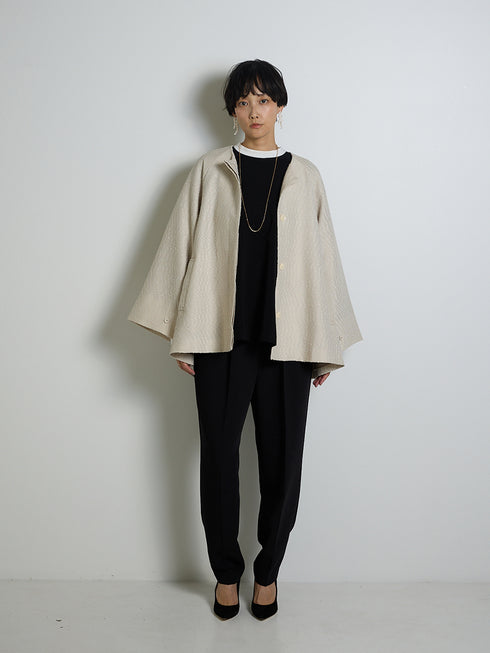 ボリューム袖ハイネックBL /1236-524-2MK