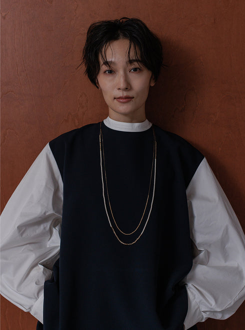 【 予約:11月下~12/上旬 】ボリューム袖ハイネックBL /1236-524BMK