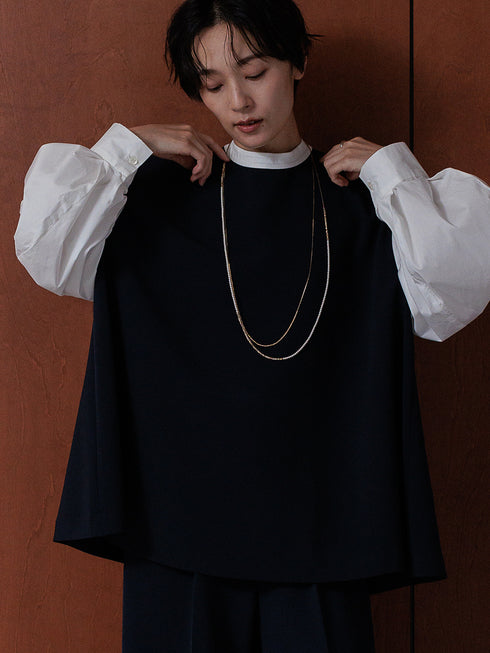 【 予約:11月下~12/上旬 】ボリューム袖ハイネックBL /1236-524BMK