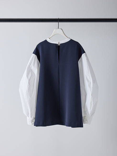 ボリューム袖ハイネックBL /1236-524BMK