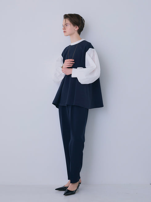 ボリューム袖ハイネックBL /1236-524BMK