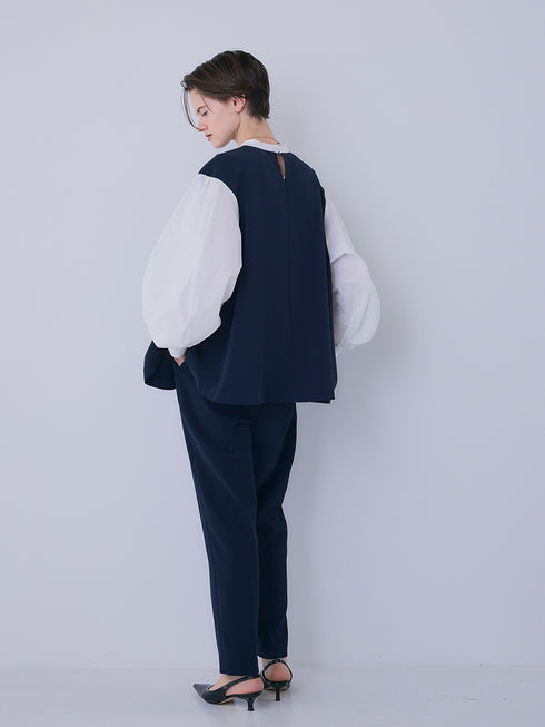 ボリューム袖ハイネックBL /1236-524BMK