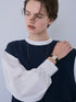 ボリューム袖ハイネックBL /1236-524BMK