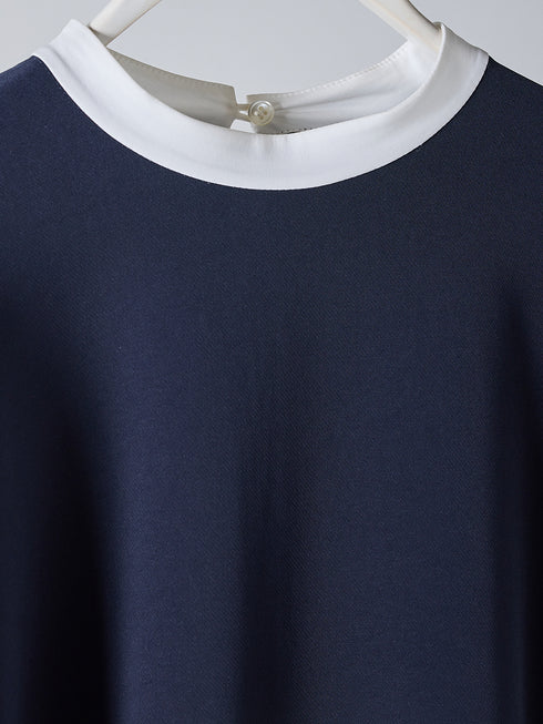 ボリューム袖ハイネックBL /1236-524BMK