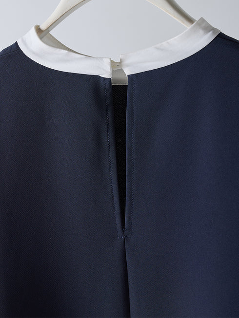 ボリューム袖ハイネックBL /1236-524BMK