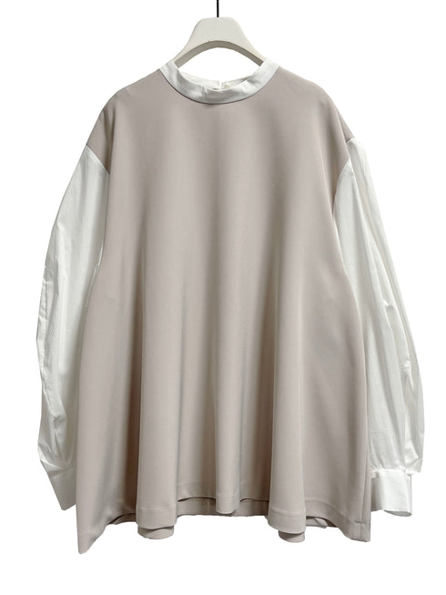 ボリューム袖ハイネックBL /1236-524-2MK