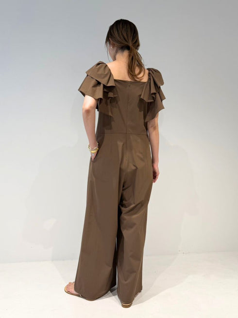 【 予約:4月下旬 】撥水フリルスリーブコンビネゾン /M262-38073