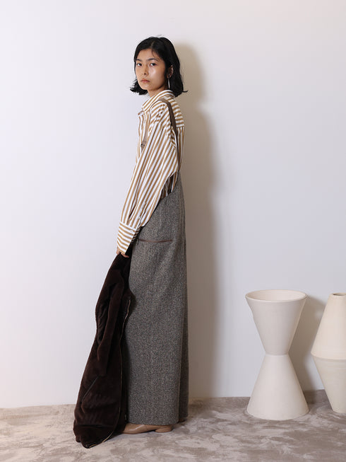 2WAYストライププリントSH /1555-218KK