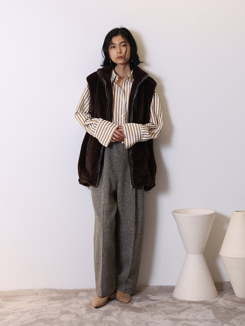 2WAYストライププリントSH /1555-218KK