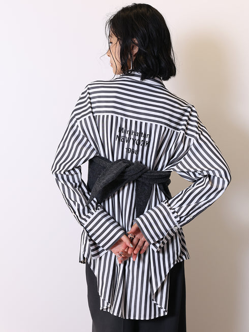 2WAYストライププリントSH /1555-218KK