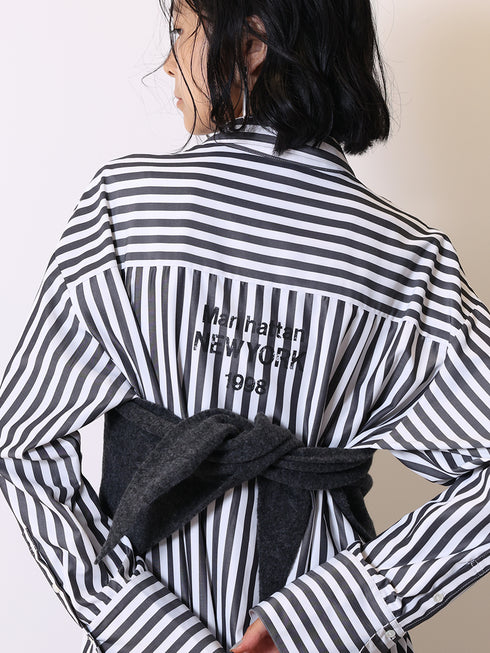 2WAYストライププリントSH /1555-218KK