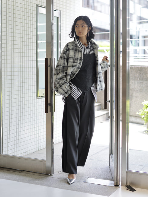 2WAYストライププリントSH /1555-218KK