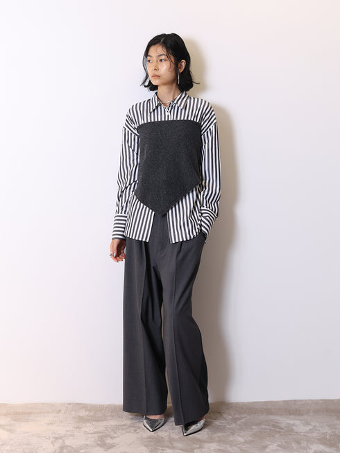 2WAYストライププリントSH /1555-218KK