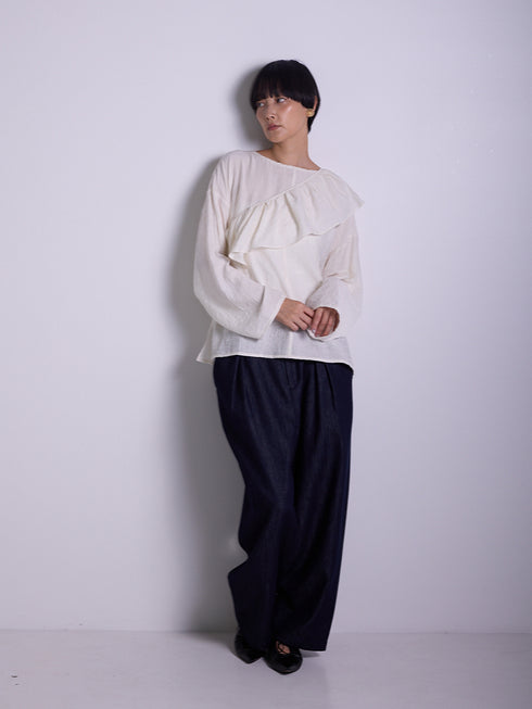 フリル衿付きSH /1556-428KK