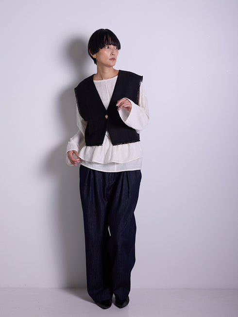 フリル衿付きSH /1556-428KK