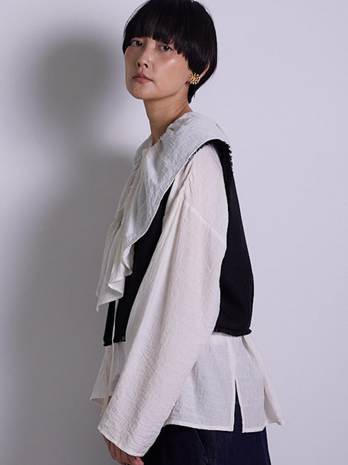 フリル衿付きSH /1556-428KK