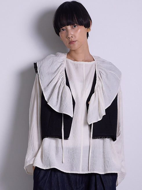 フリル衿付きSH /1556-428KK