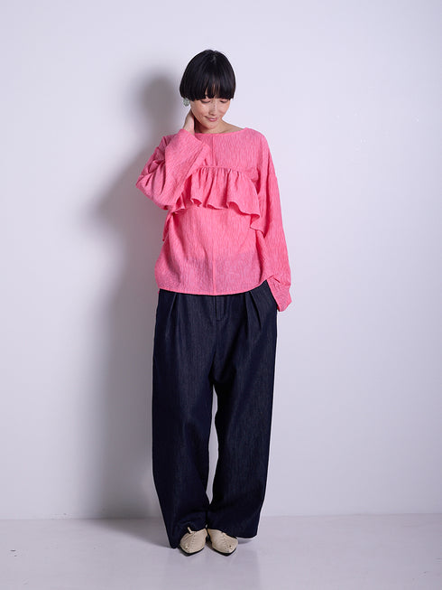 フリル衿付きSH /1556-428KK