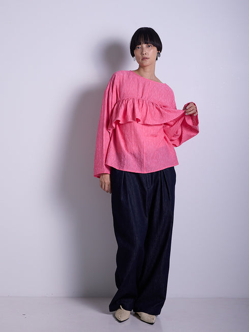 フリル衿付きSH /1556-428KK