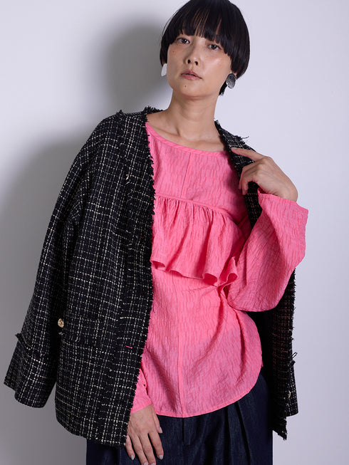 フリル衿付きSH /1556-428KK