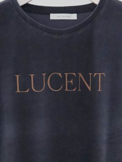 【 予約:8月上旬 】¨LUCENT¨プリントベロアTEE / 8464-155KK