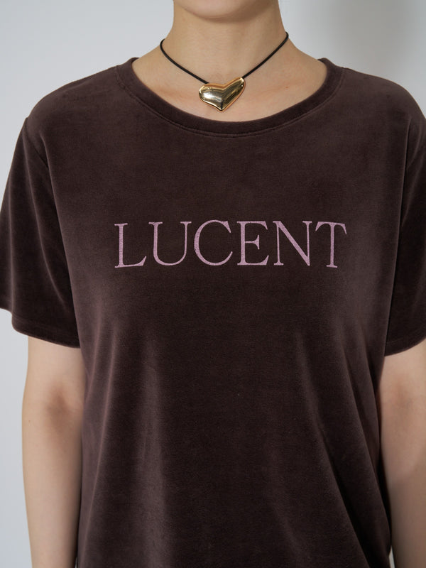 【 予約:8月上旬 】¨LUCENT¨プリントベロアTEE / 8464-155KK
