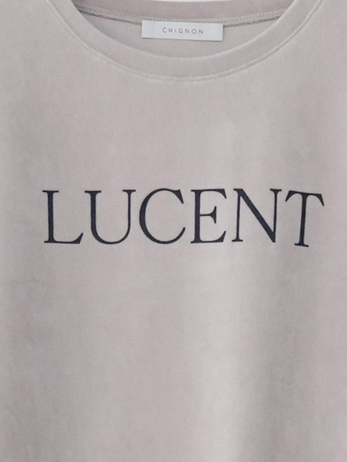 【 予約:8月上旬 】¨LUCENT¨プリントベロアTEE / 8464-155KK