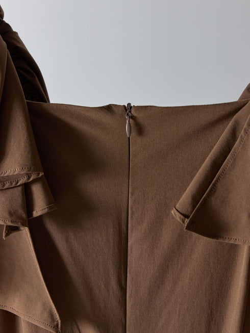 【 予約:4月下旬 】撥水フリルスリーブコンビネゾン /M262-38073