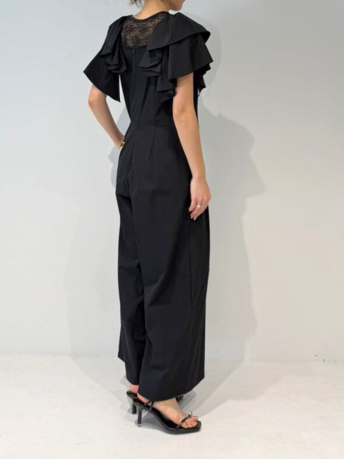 【 予約:4月下旬 】撥水フリルスリーブコンビネゾン /M262-38073