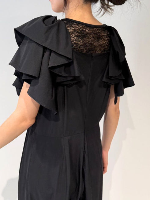 【 予約:4月下旬 】撥水フリルスリーブコンビネゾン /M262-38073