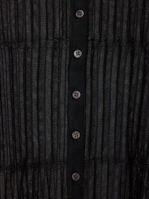 【 予約:4月下旬 】シアーランダムリブカーデ /M262-98086